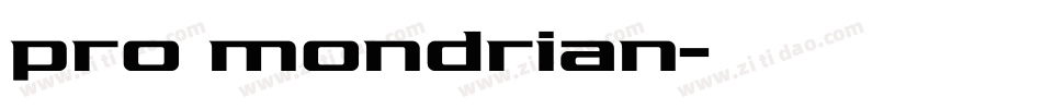 pro mondrian字体转换